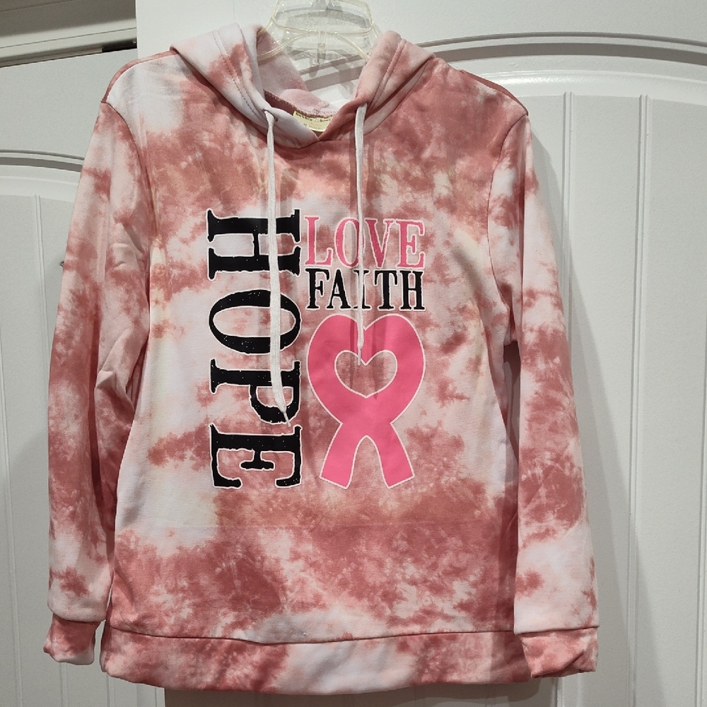 Bobbie Brooks Pink Tie-Dye Hoodie